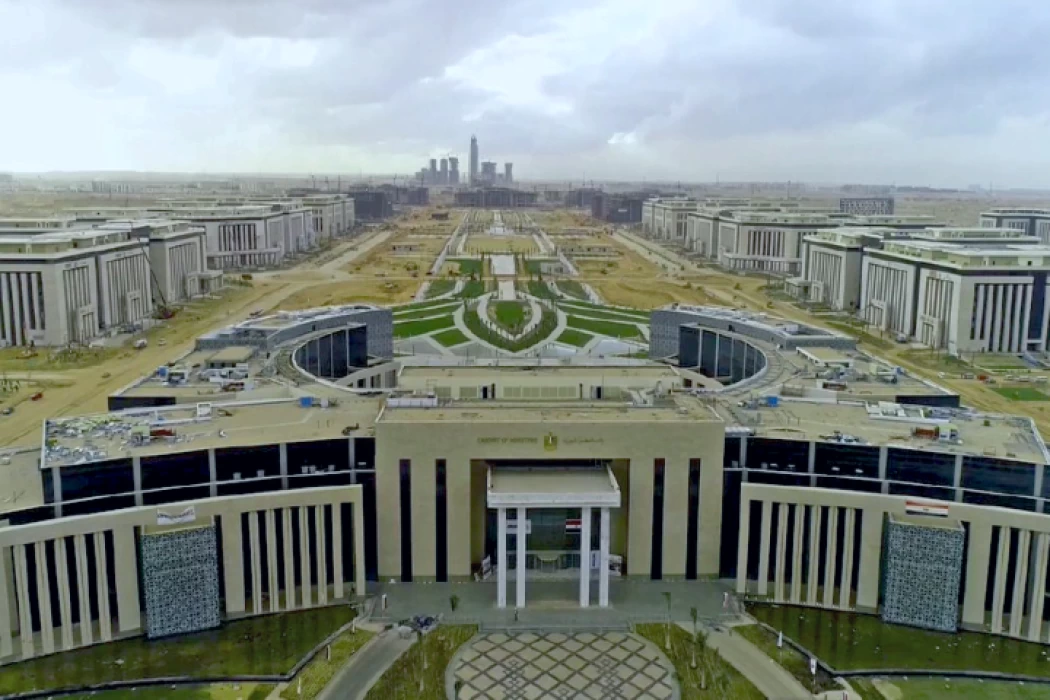 Aerial view of Egypt's New Administrative Capital smart city east of Cairo